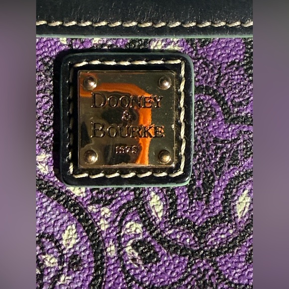 Dooney & Bourke Purple and Black Wristlet Haunted Mansion Disney Parks - Picture 3 of 13